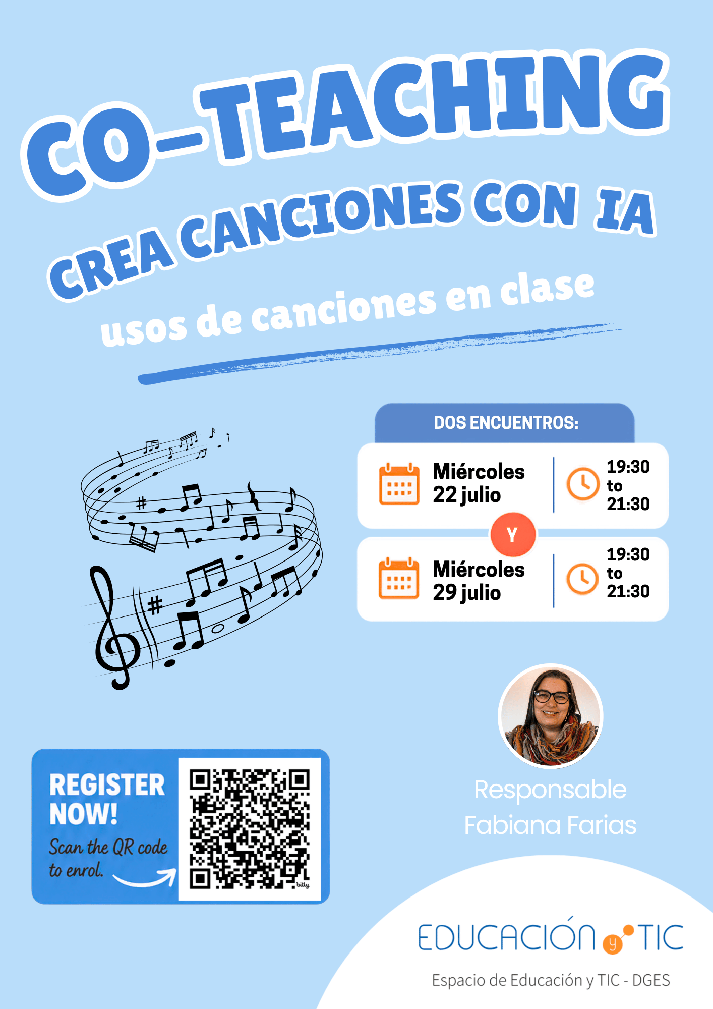 Taller Canciones generadas con IA para propuestas interdisciplinarias